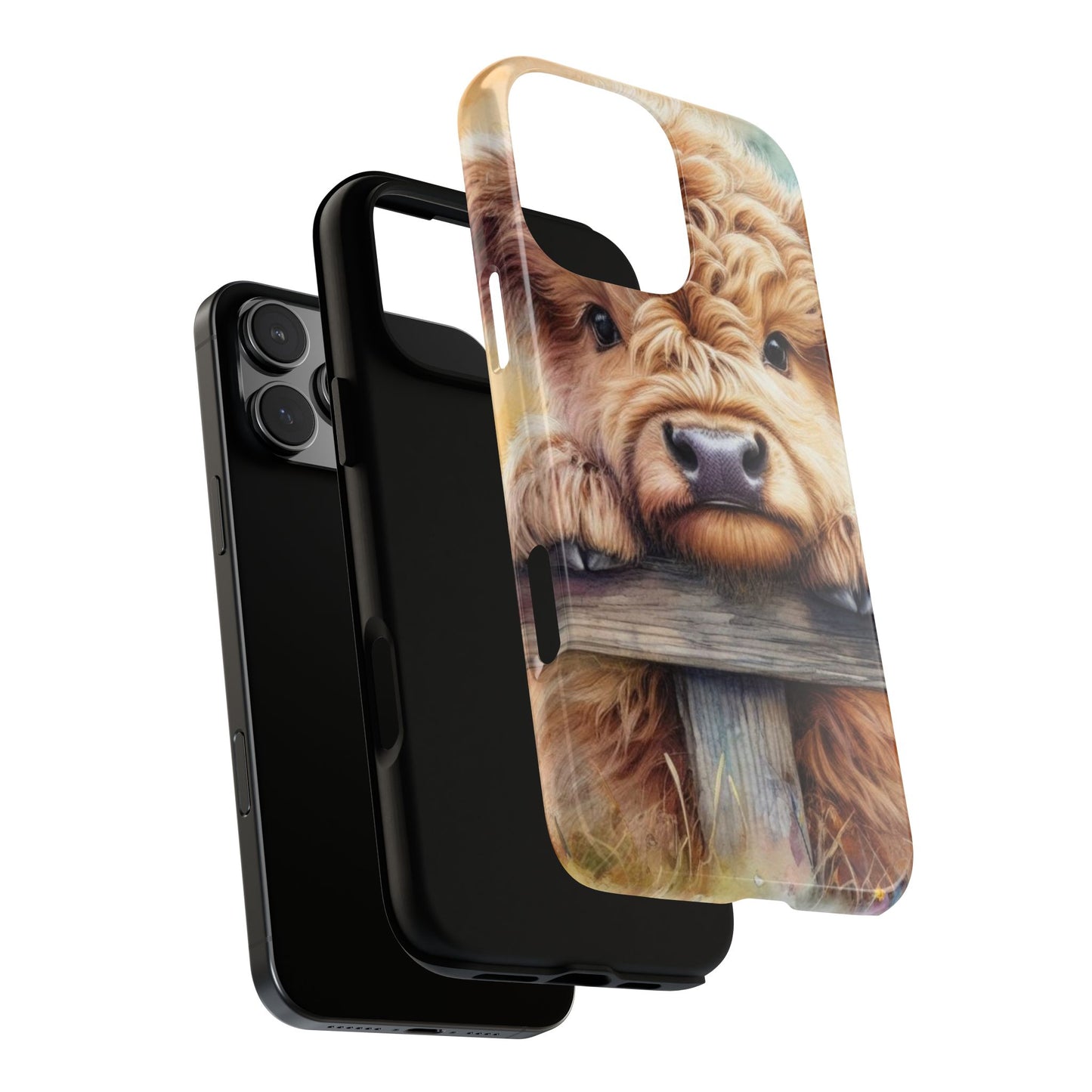Tough Cases - Cute Highland Cow iPhone Case