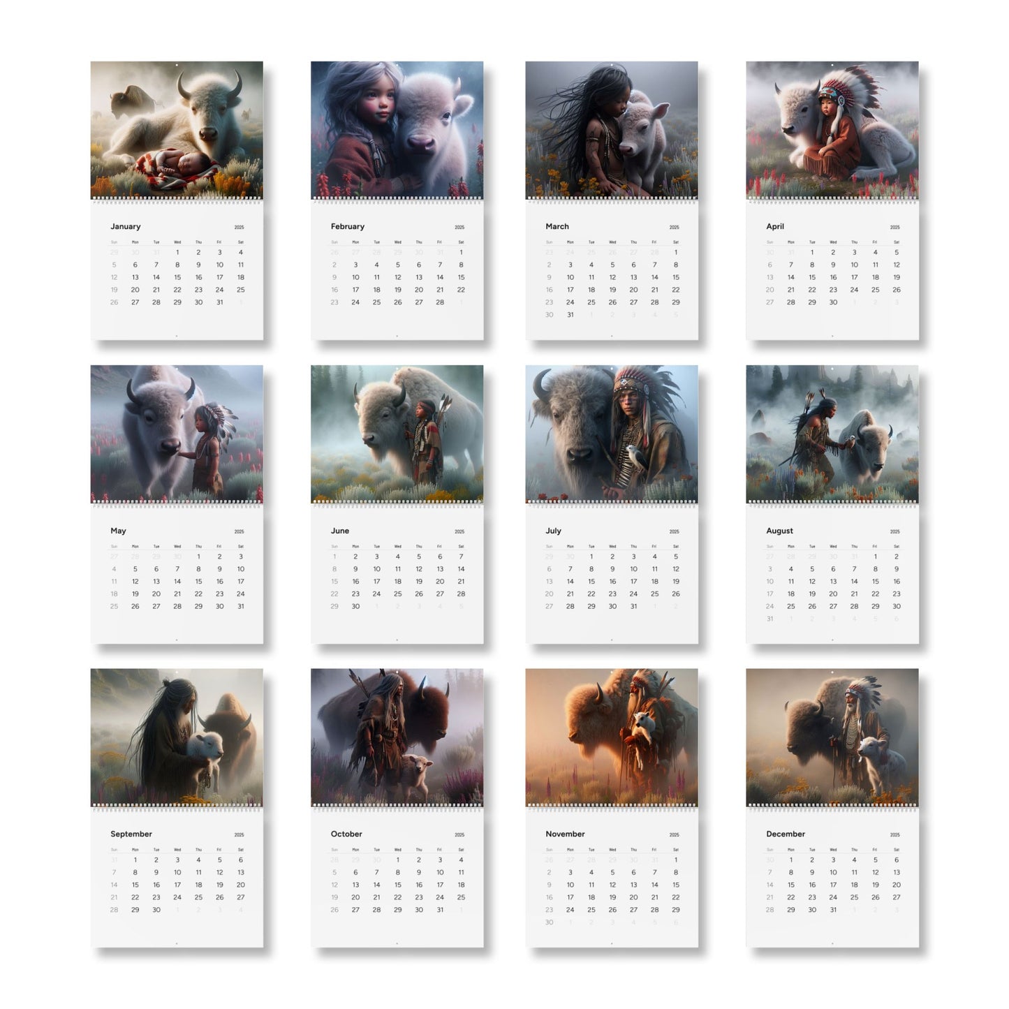Sacred Time in Life Standard Wall Calendar (2025)