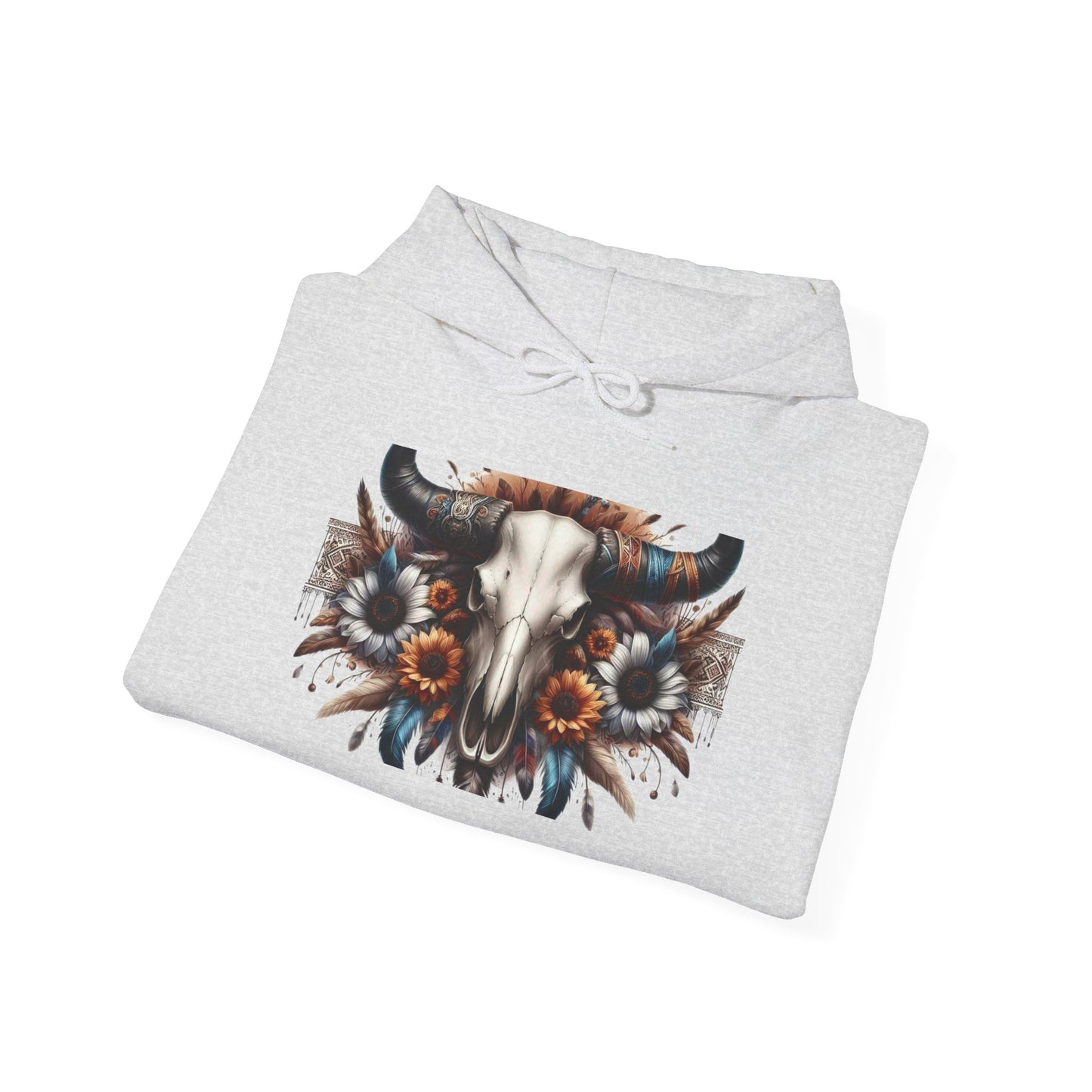 Unisex Heavy Blend™ Hooded Sweatshirt bull skull