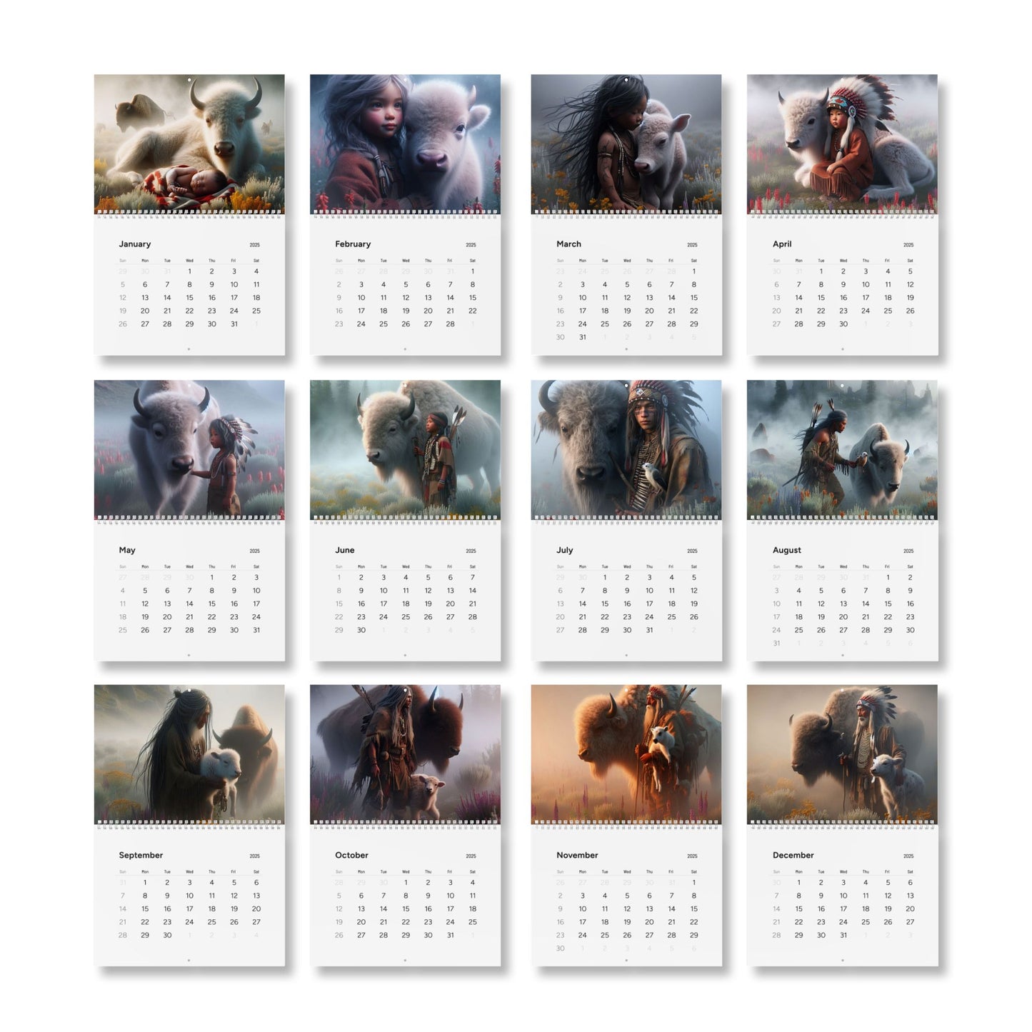 Sacred Time in Life Standard Wall Calendar (2025)