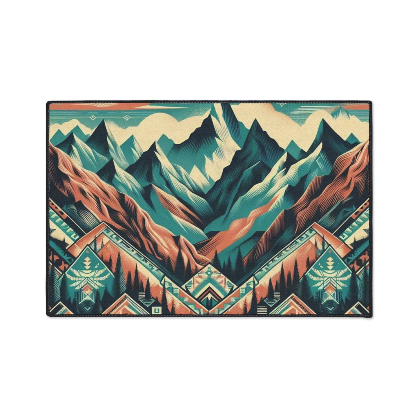 Heavy Duty Floor Mat - native print