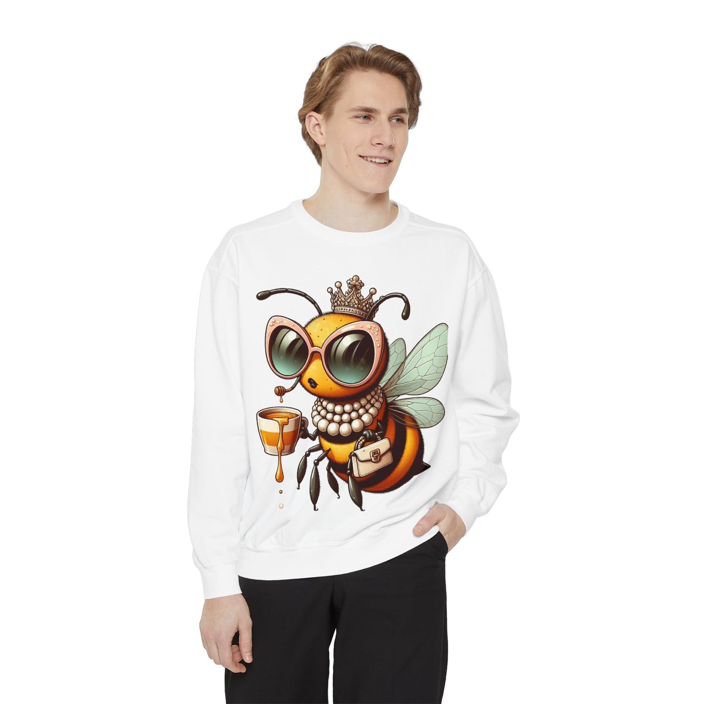 Unisex Garment-Dyed Sweatshirt bougie bee