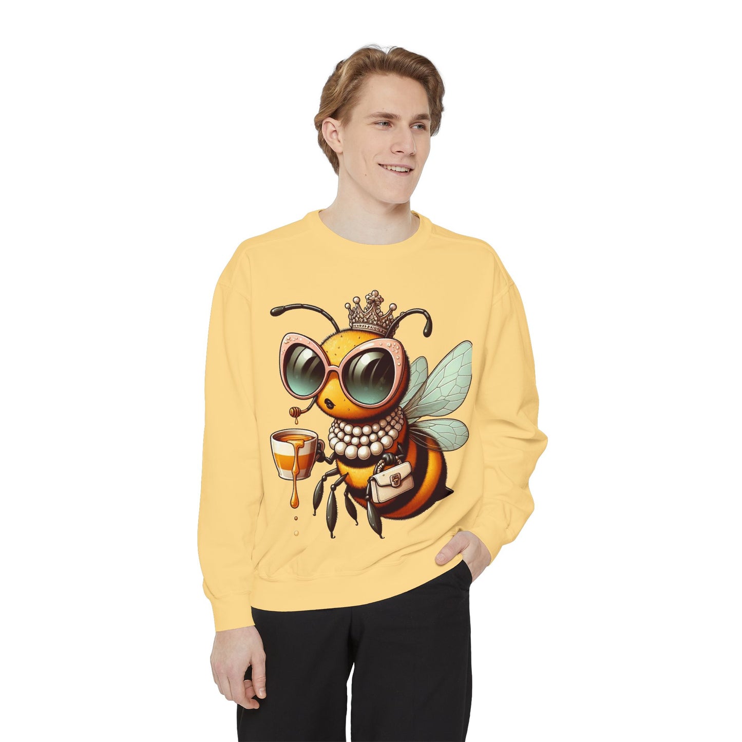 Unisex Garment-Dyed Sweatshirt bougie bee