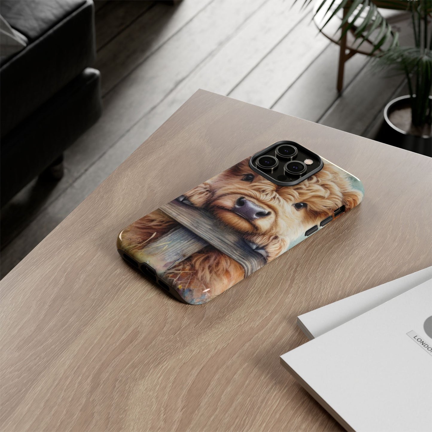 Tough Cases - Cute Highland Cow iPhone Case