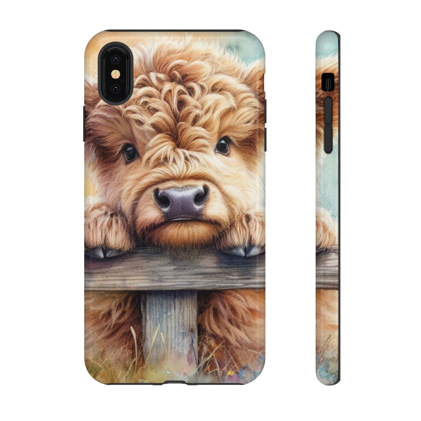 Tough Cases - Cute Highland Cow iPhone Case