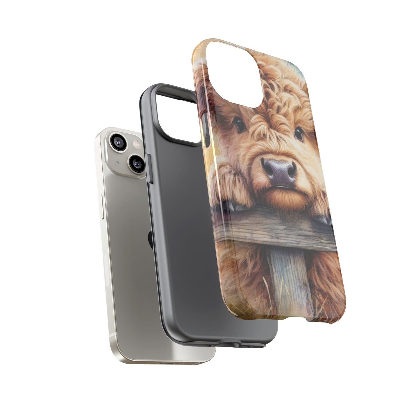 Tough Cases - Cute Highland Cow iPhone Case