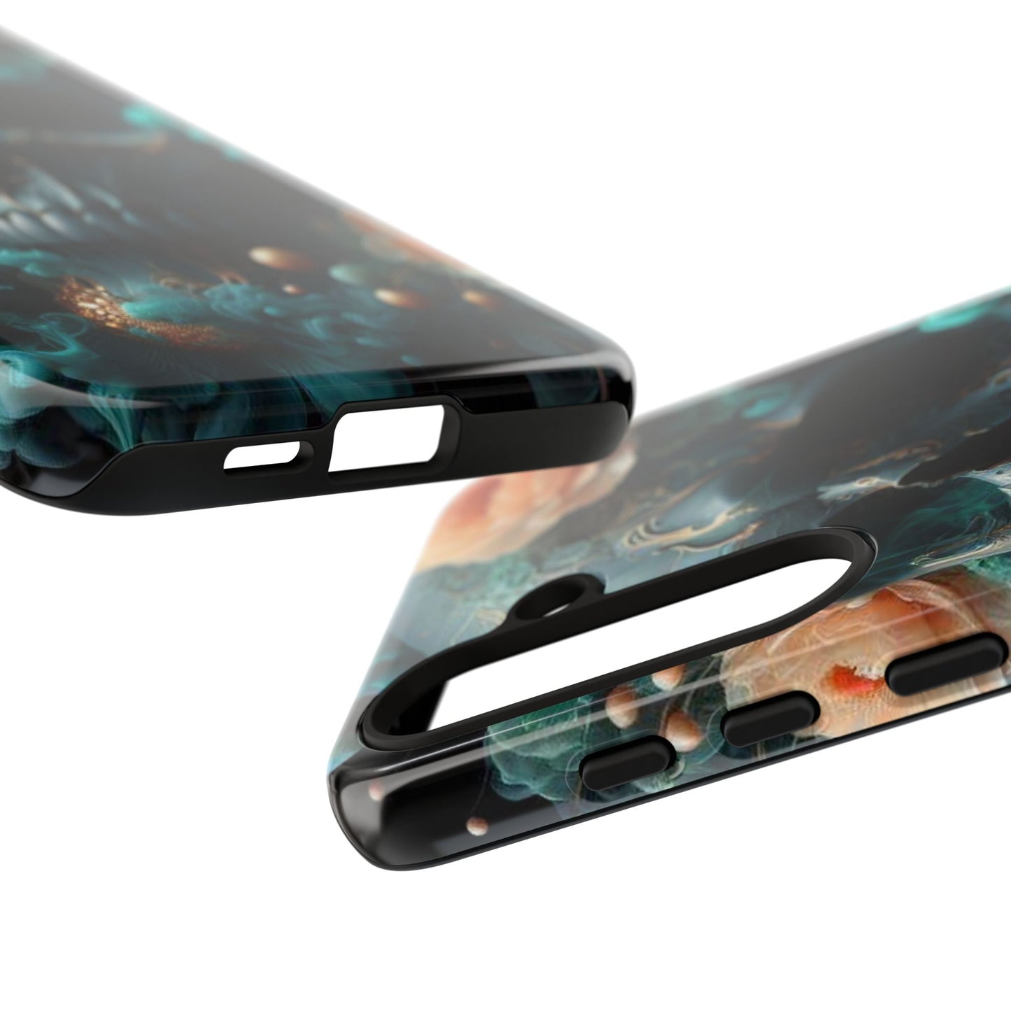 Tough Cases - teal skull