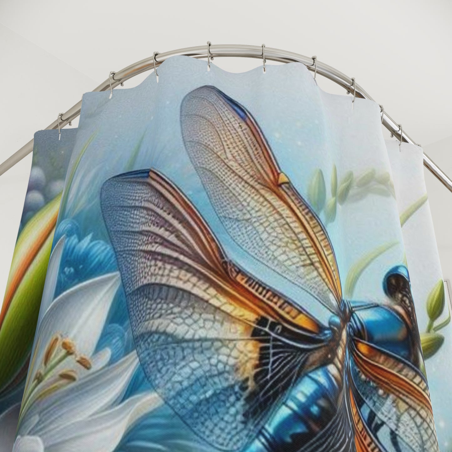Shower Curtains dragonfly