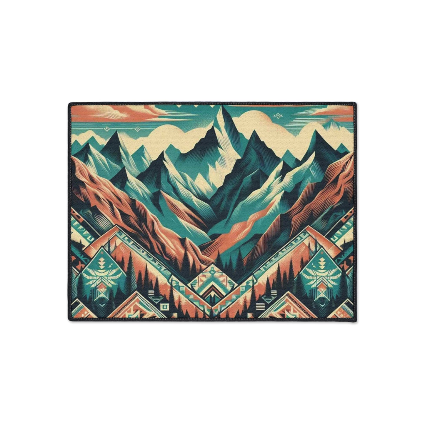 Heavy Duty Floor Mat - native print