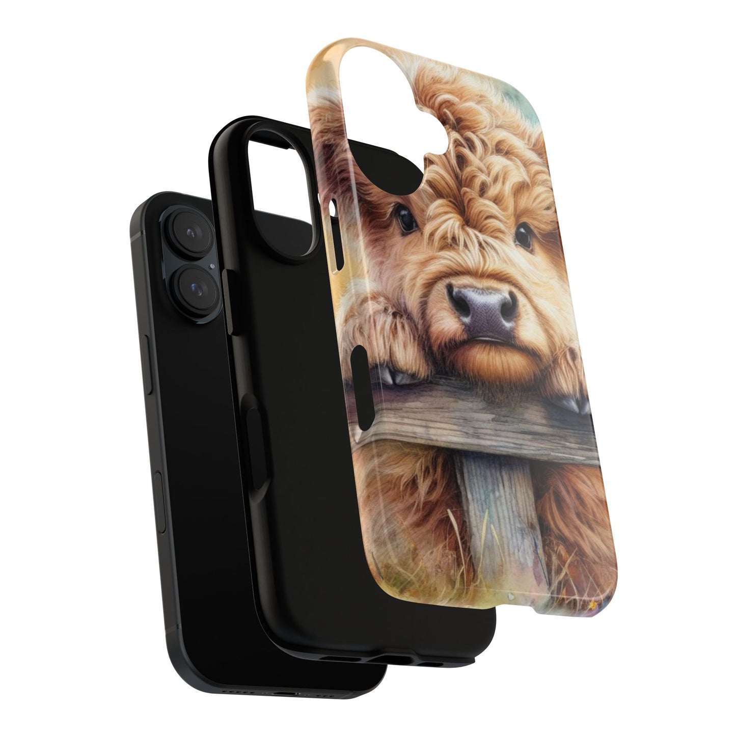 Tough Cases - Cute Highland Cow iPhone Case