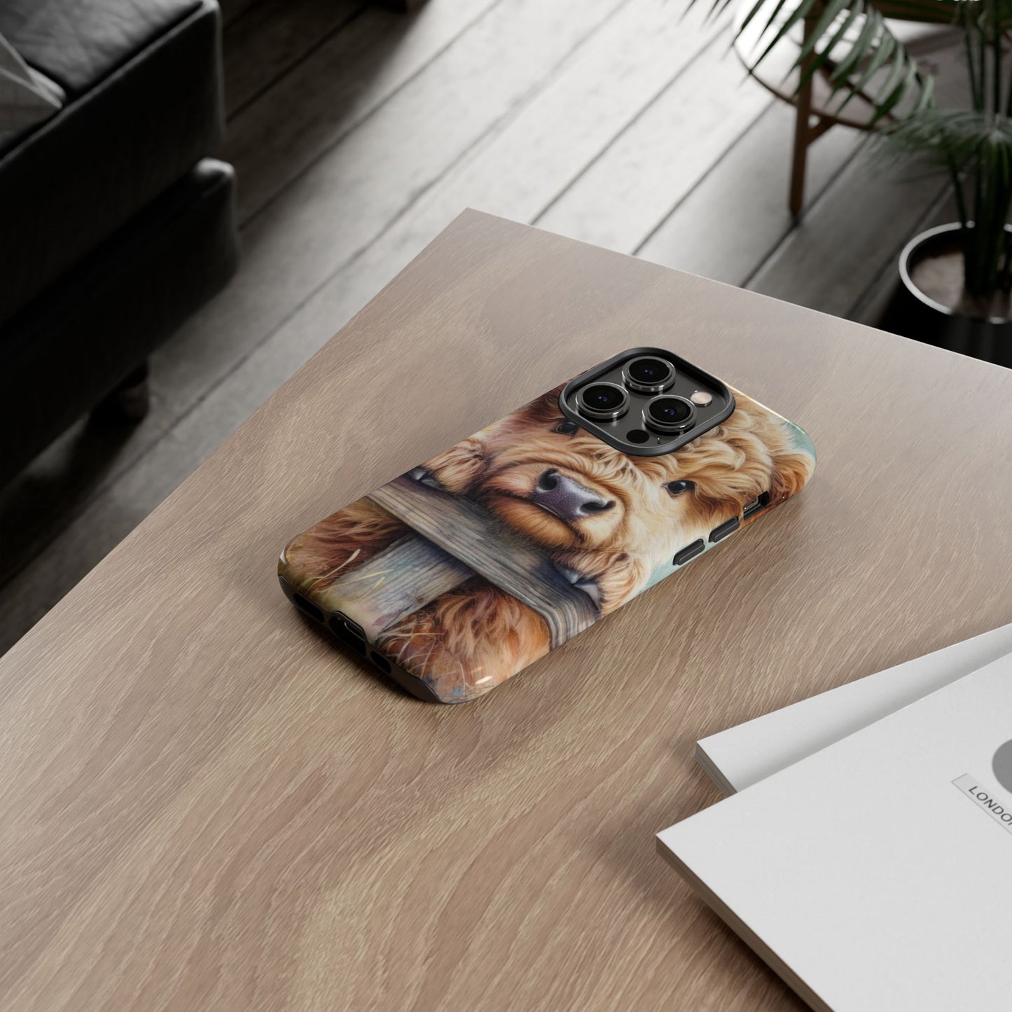 Tough Cases - Cute Highland Cow iPhone Case