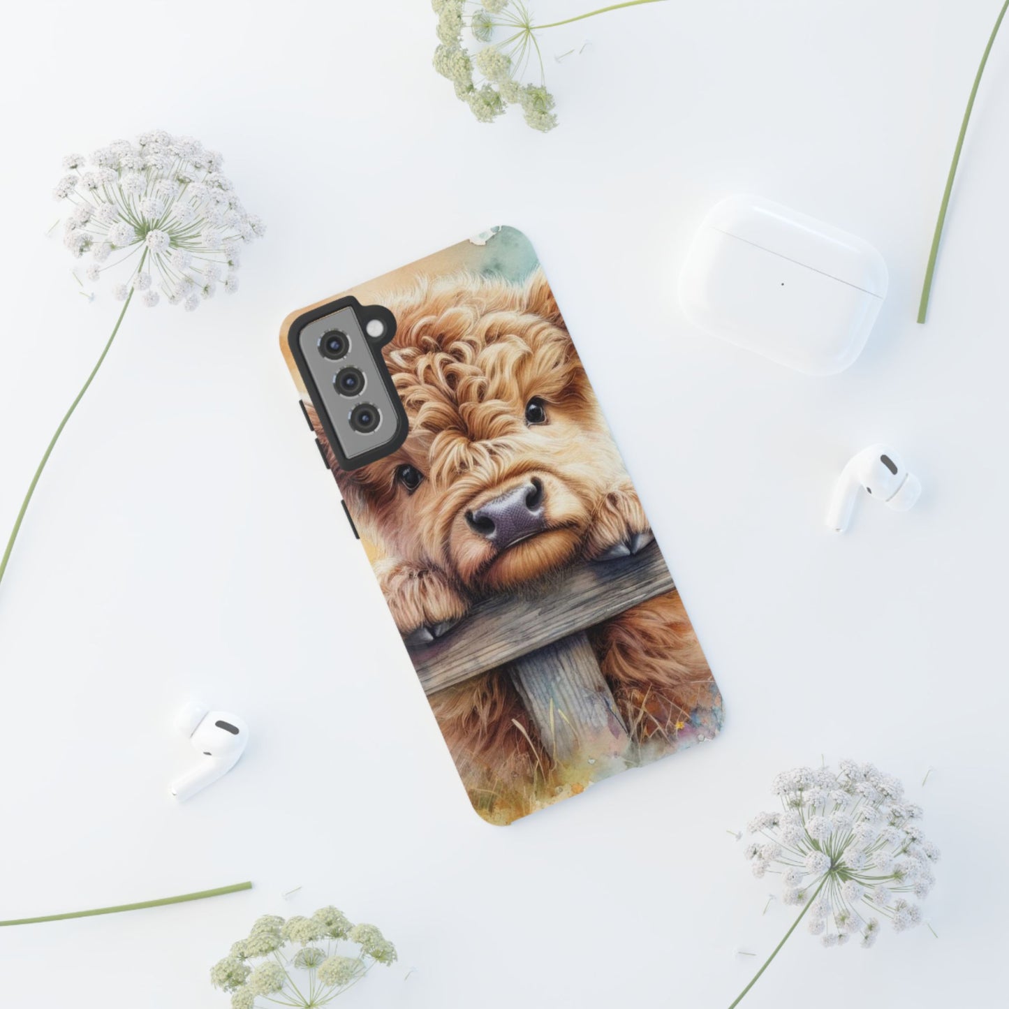 Tough Cases - Cute Highland Cow iPhone Case