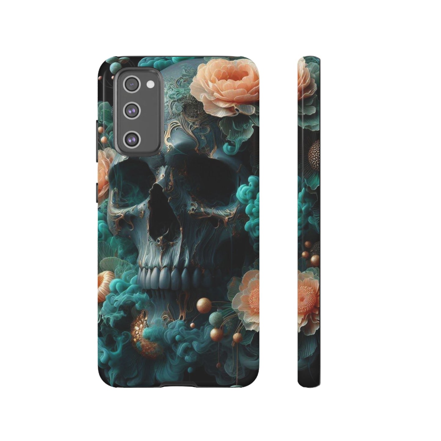 Tough Cases - teal skull