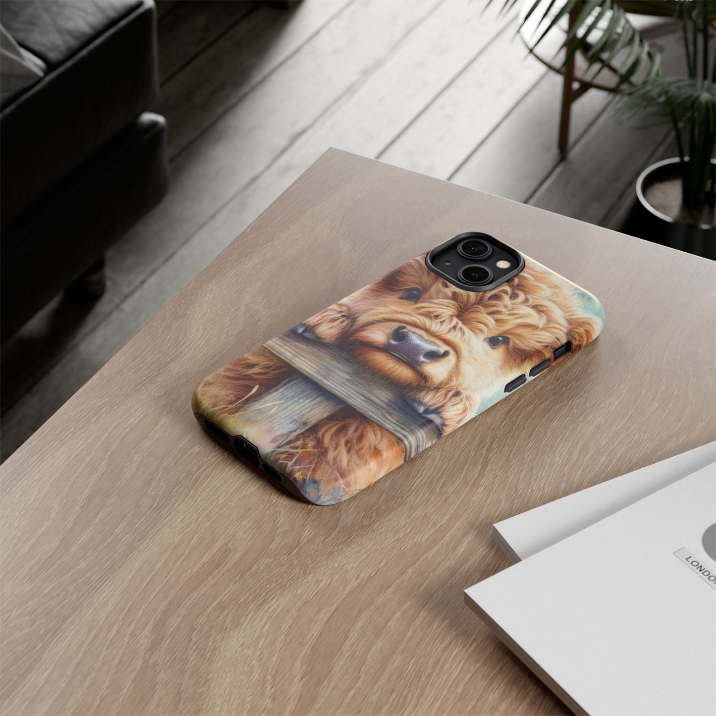Tough Cases - Cute Highland Cow iPhone Case