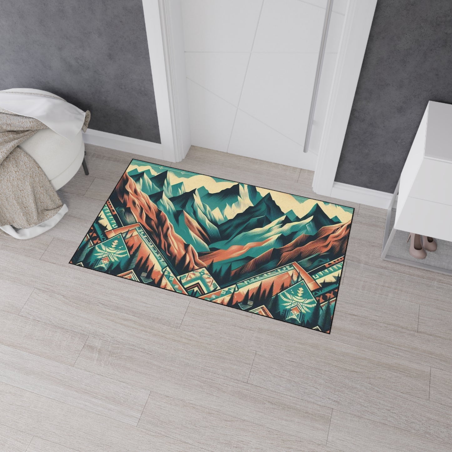 Heavy Duty Floor Mat - native print