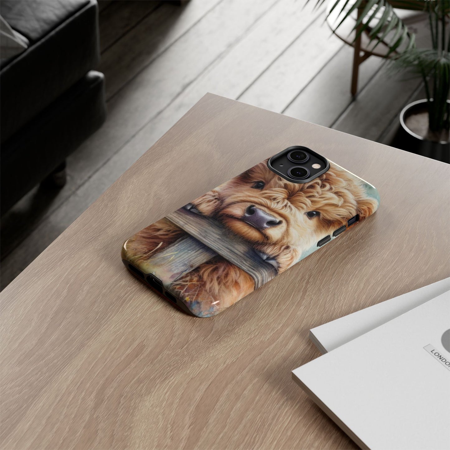Tough Cases - Cute Highland Cow iPhone Case
