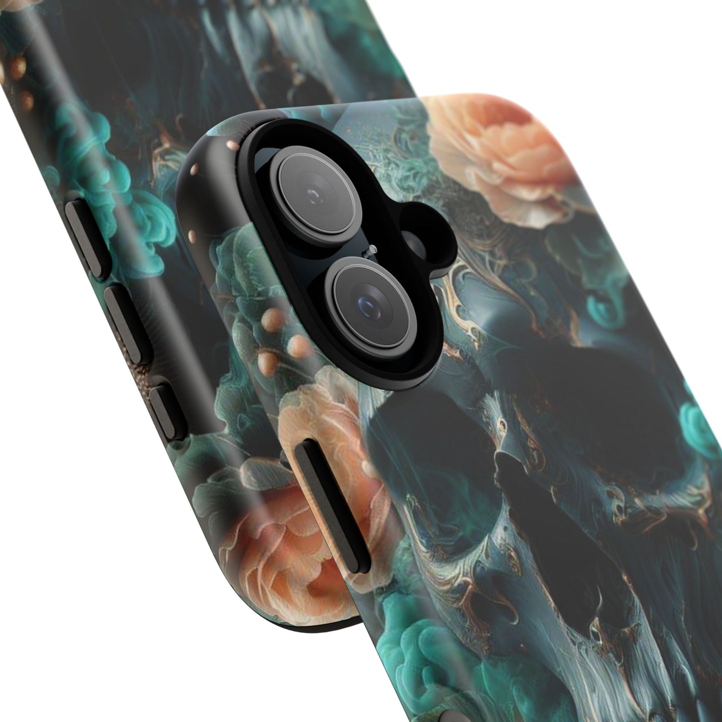 Tough Cases - teal skull