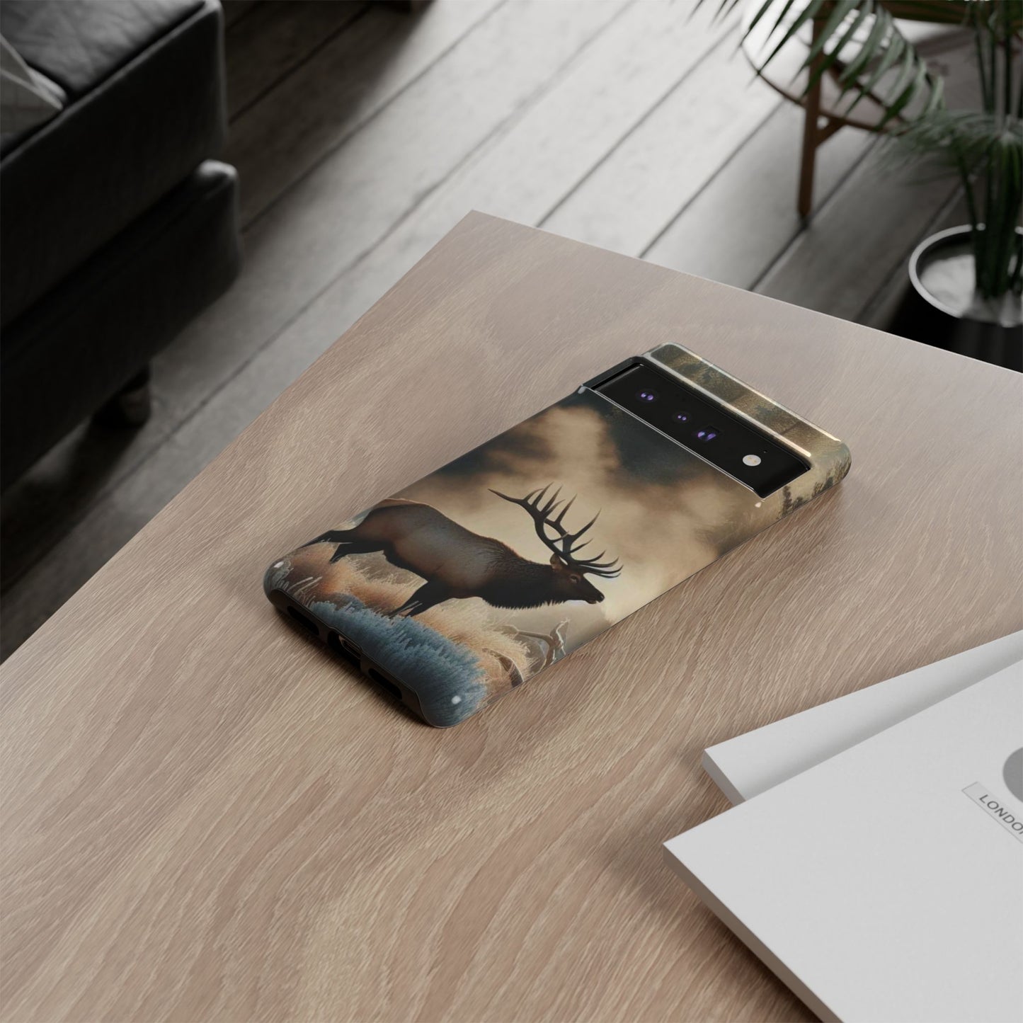 Phone Case - Elk on a Frosty Morning Design