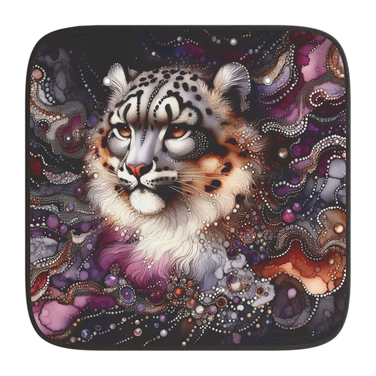 Car Sun Shades - snow leopard
