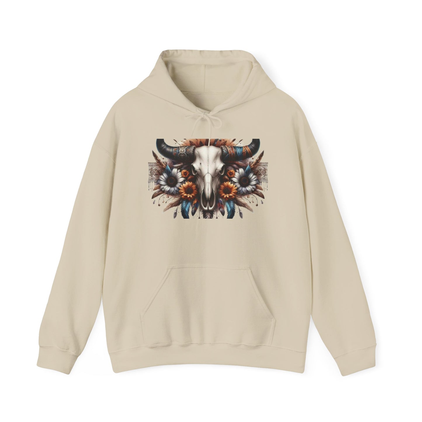 Unisex Heavy Blend™ Hooded Sweatshirt bull skull
