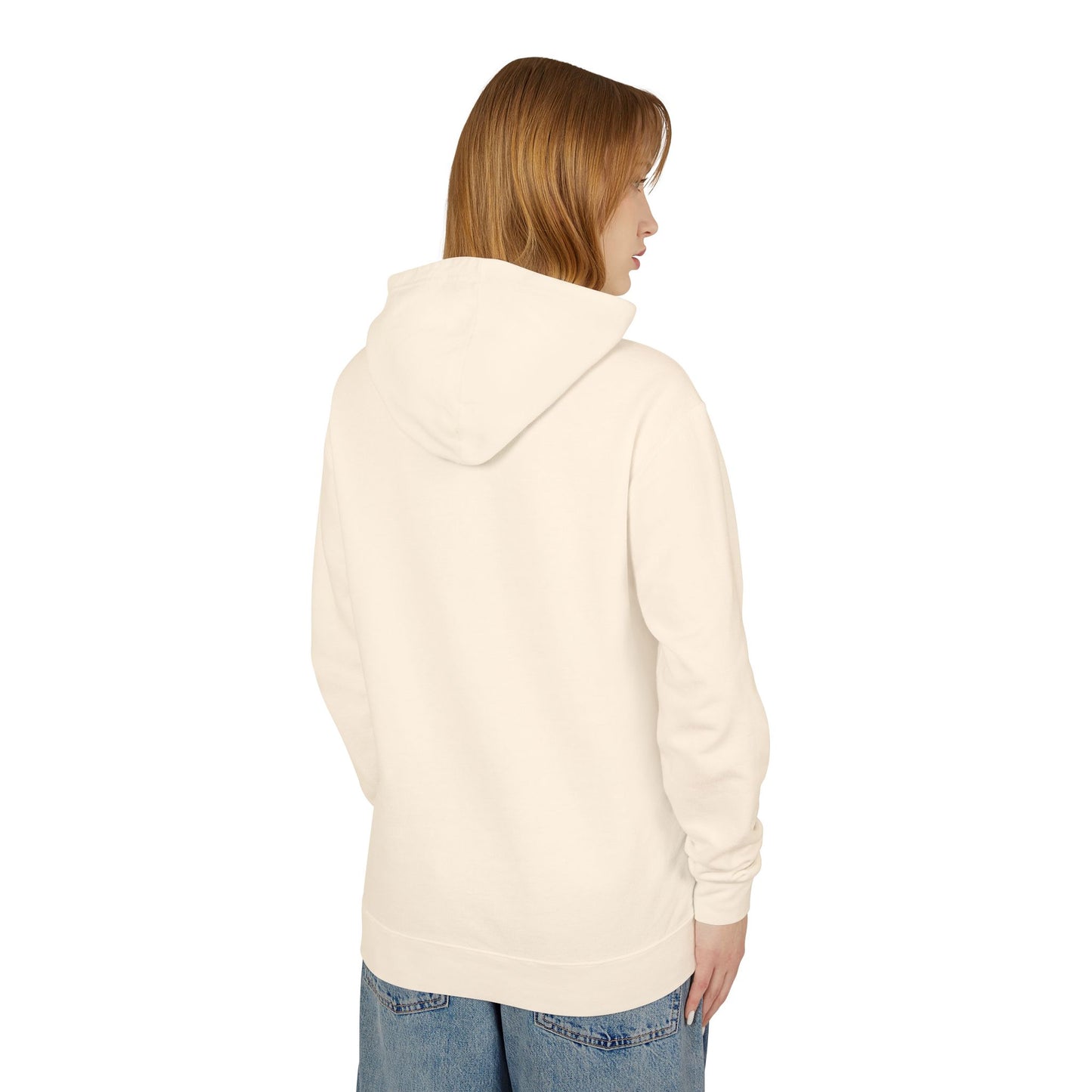 Unisex Lightweight Hooded Sweatshirt bull skull