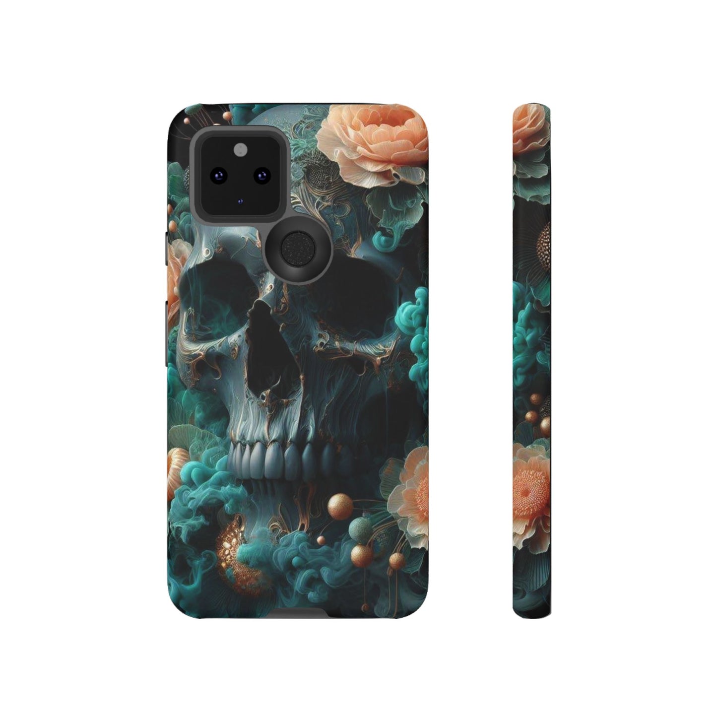 Tough Cases - teal skull