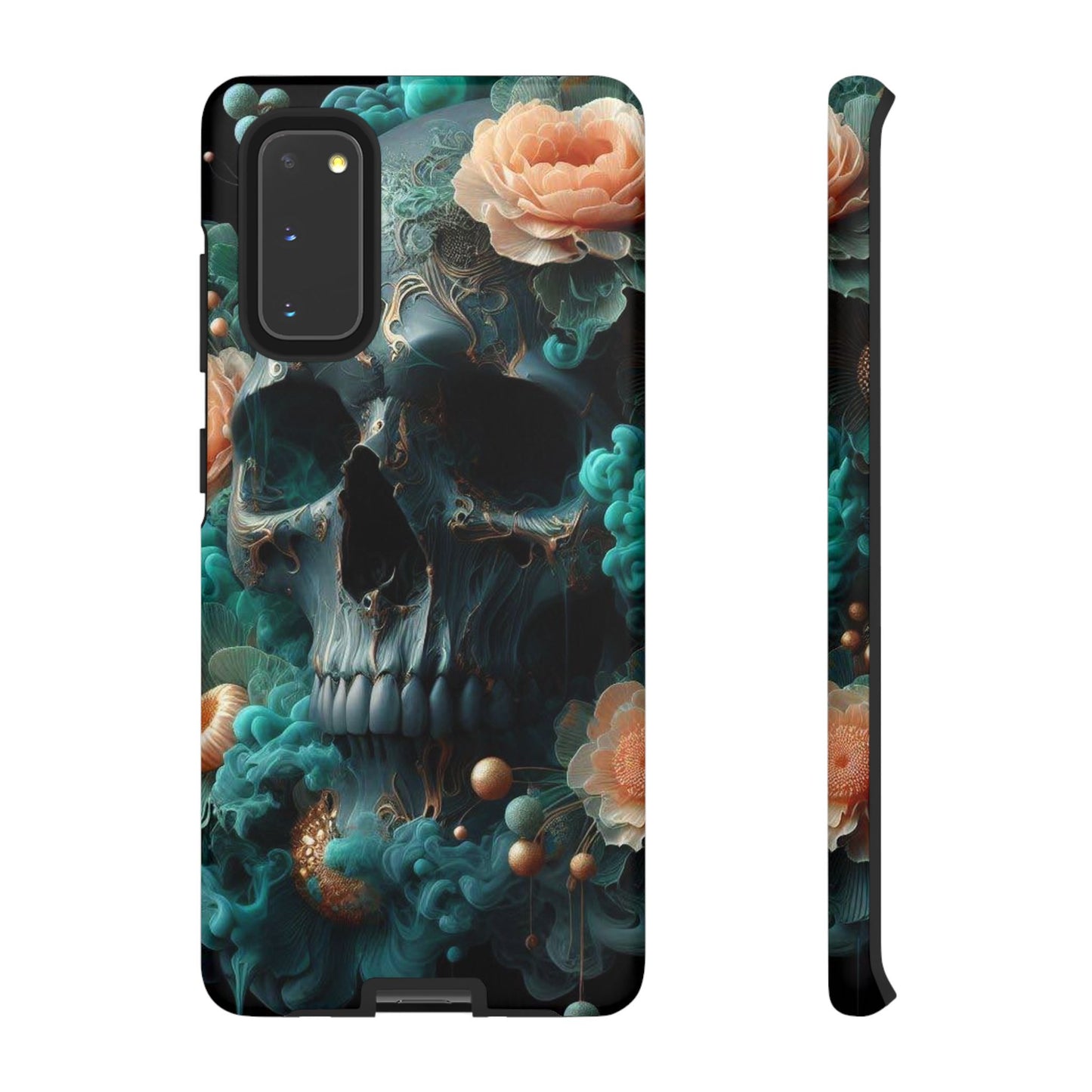 Tough Cases - teal skull