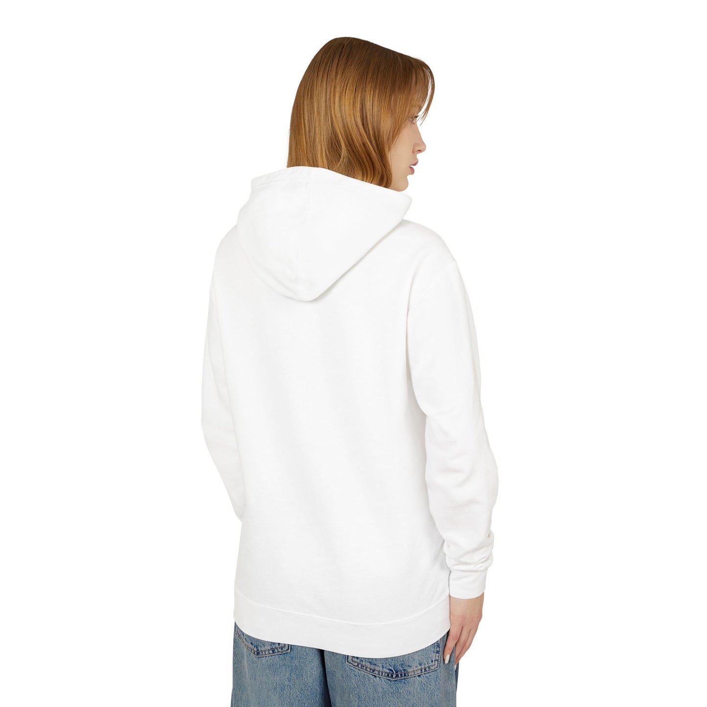 Unisex Lightweight Hooded Sweatshirt bull skull