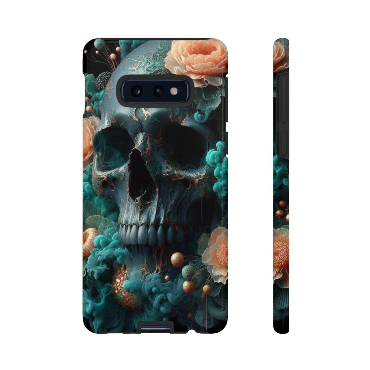 Tough Cases - teal skull
