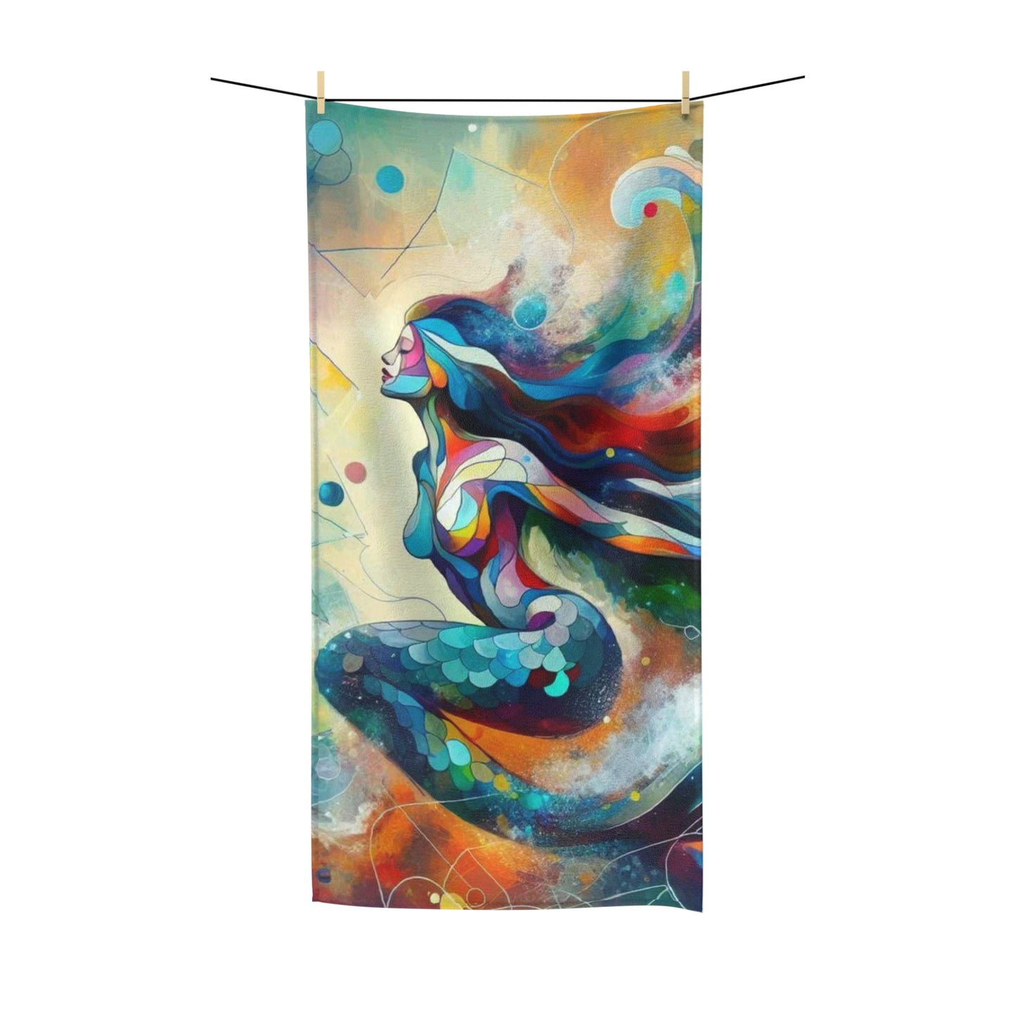Polycotton Towel - mermaid