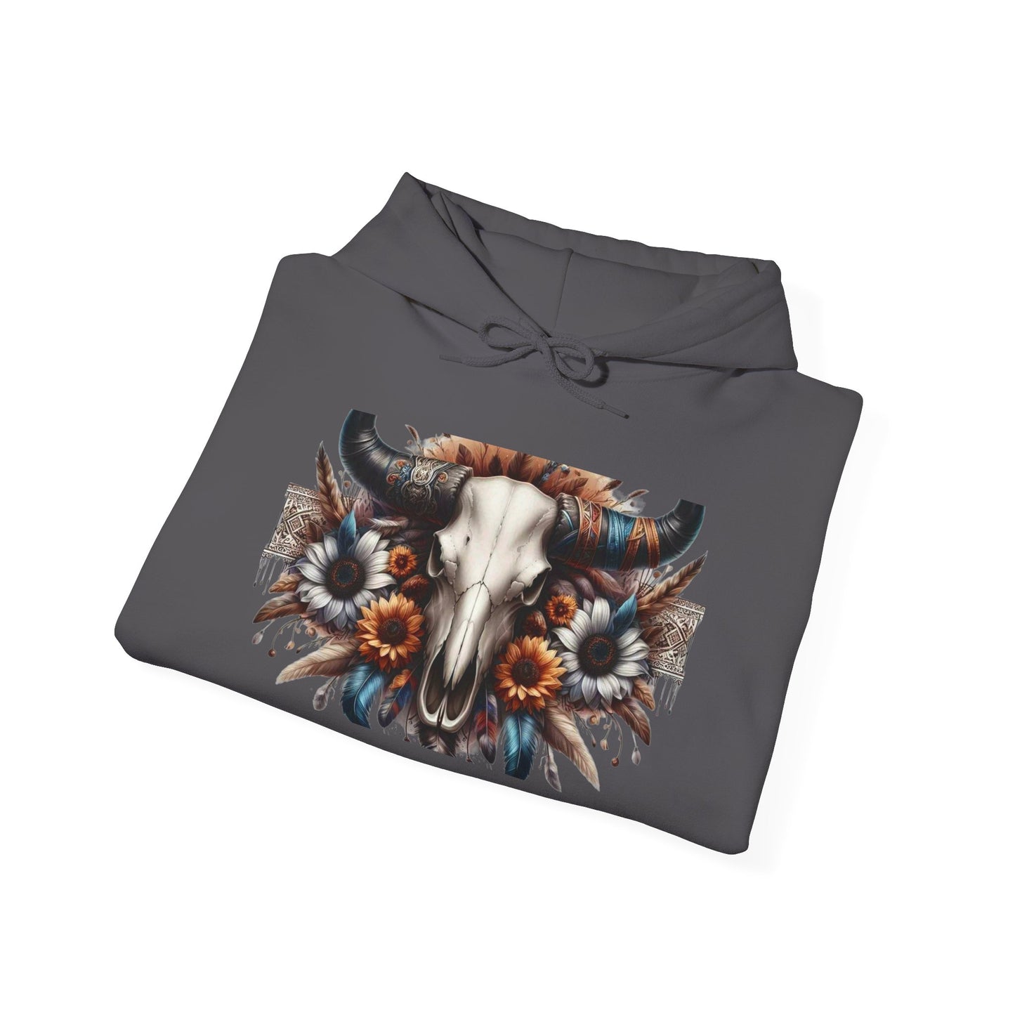 Unisex Heavy Blend™ Hooded Sweatshirt bull skull