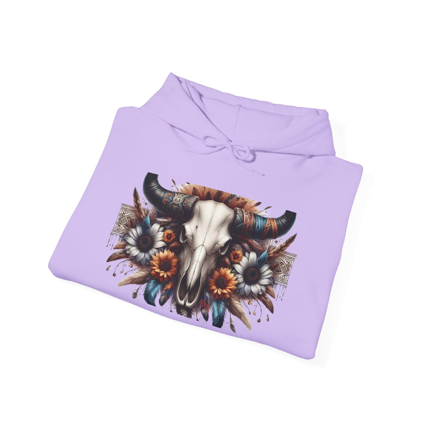 Unisex Heavy Blend™ Hooded Sweatshirt bull skull