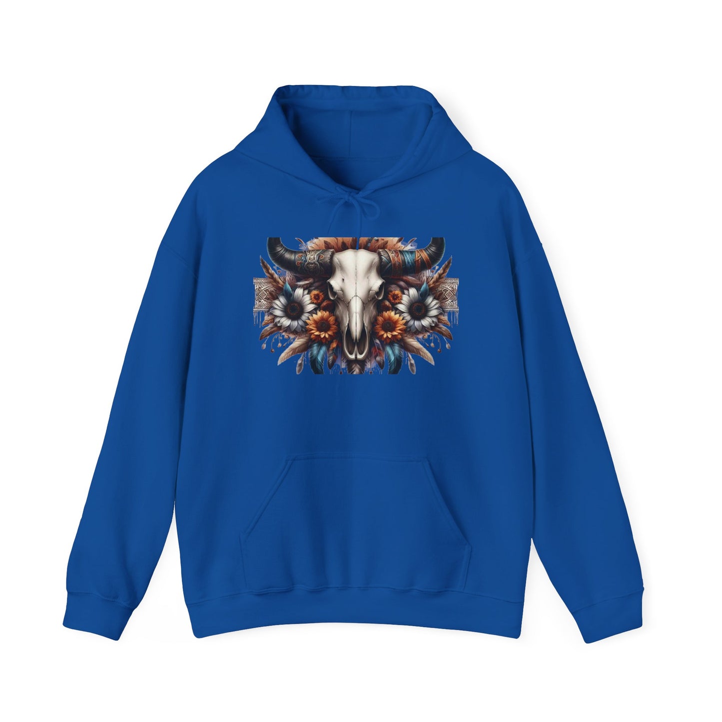 Unisex Heavy Blend™ Hooded Sweatshirt bull skull