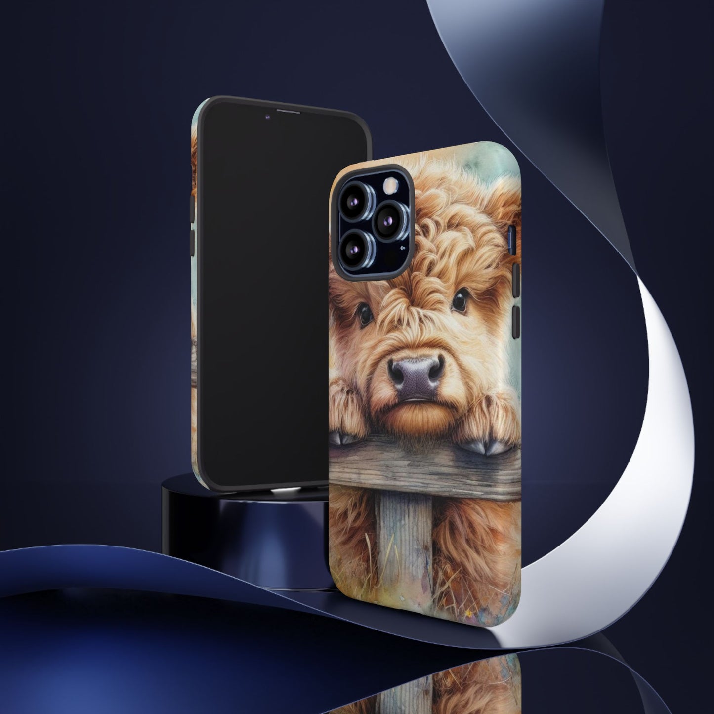 Tough Cases - Cute Highland Cow iPhone Case