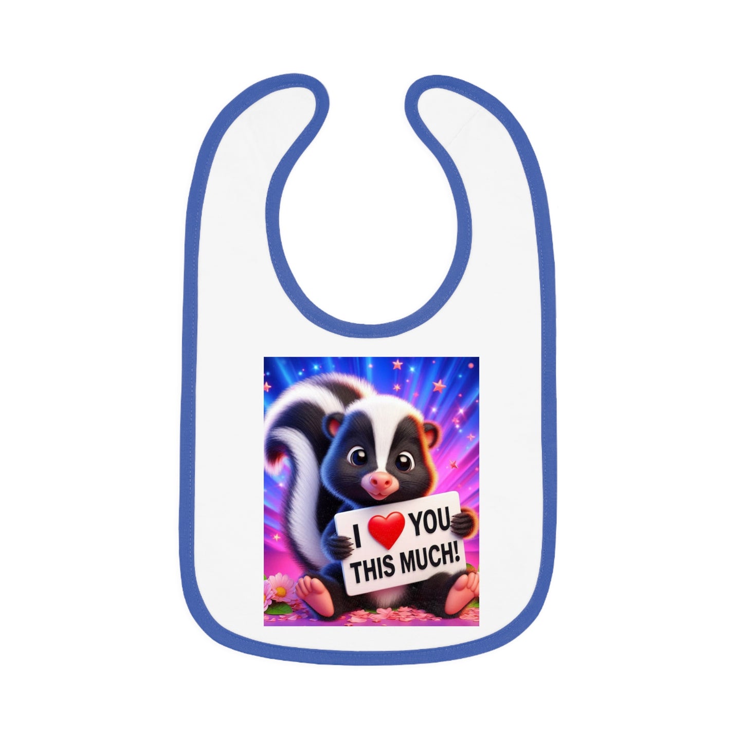 Baby Contrast Trim Jersey Bib - Stinkin Cute