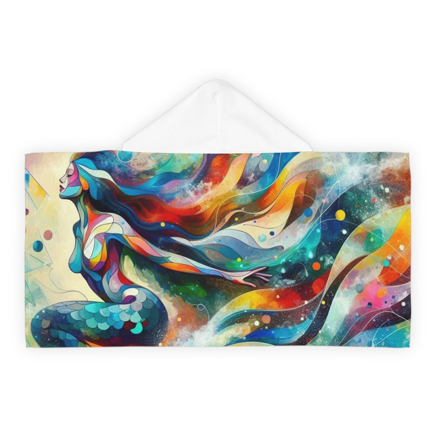 Youth Hooded Towel - mermaid