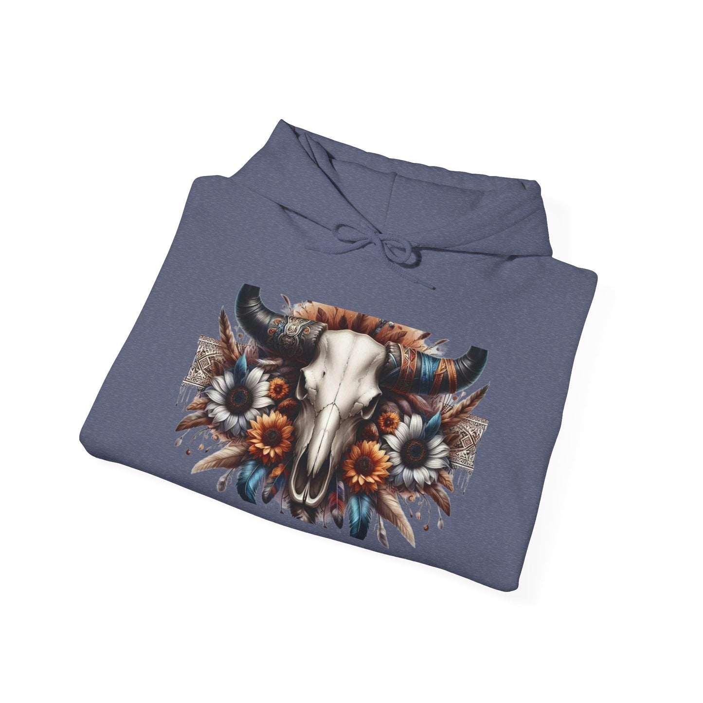Unisex Heavy Blend™ Hooded Sweatshirt bull skull