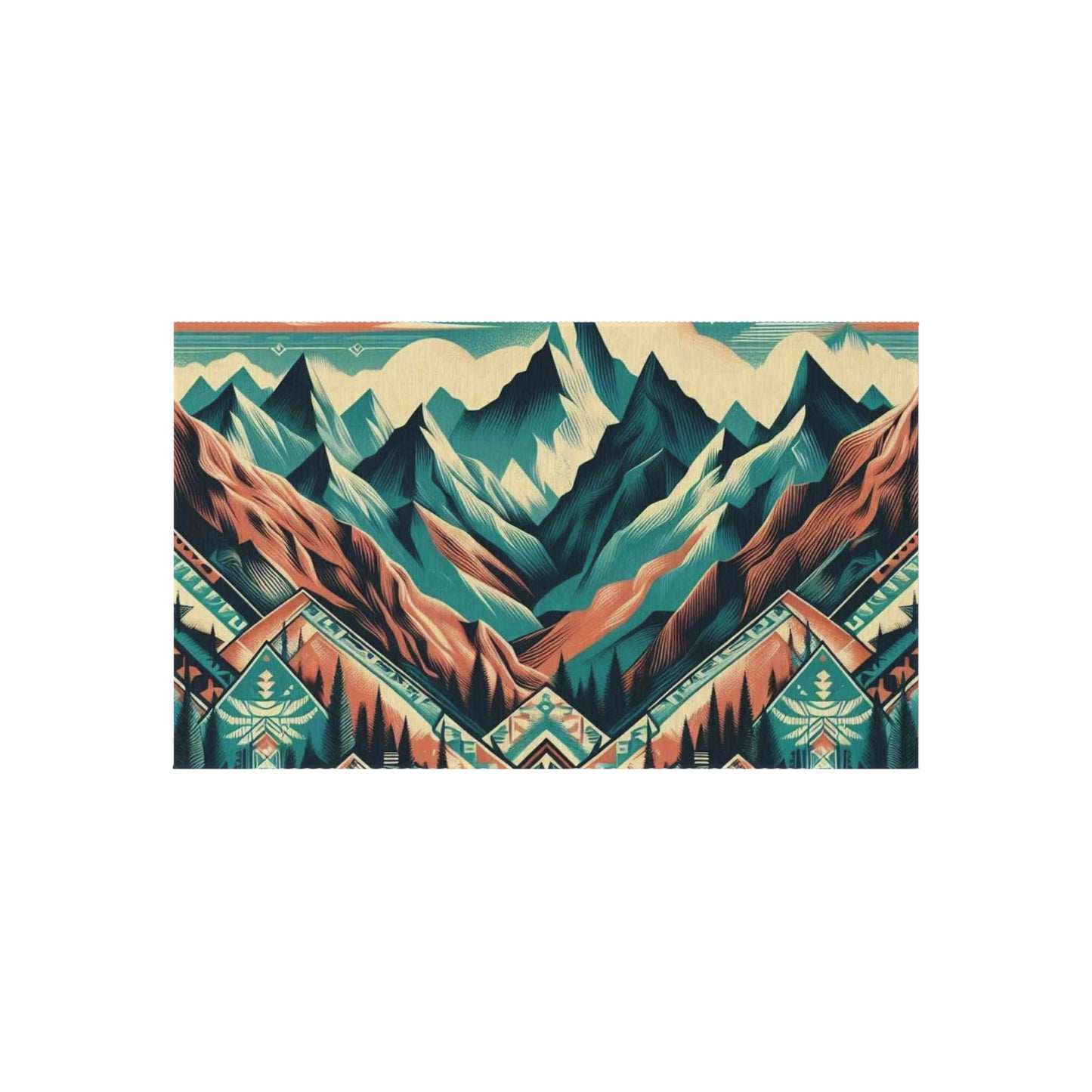 Outdoor Rug - native print