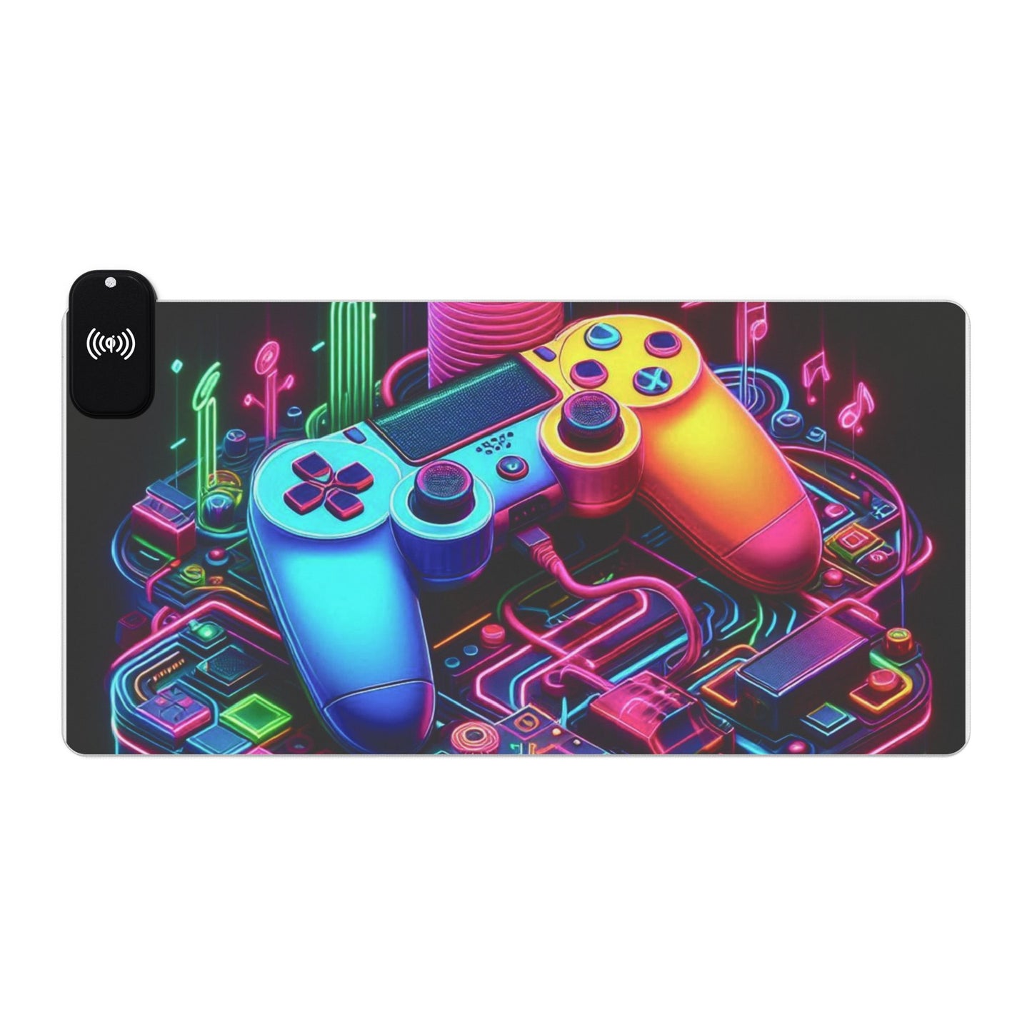 Gamer LED Gaming Mouse Pad, Wireless Charging
