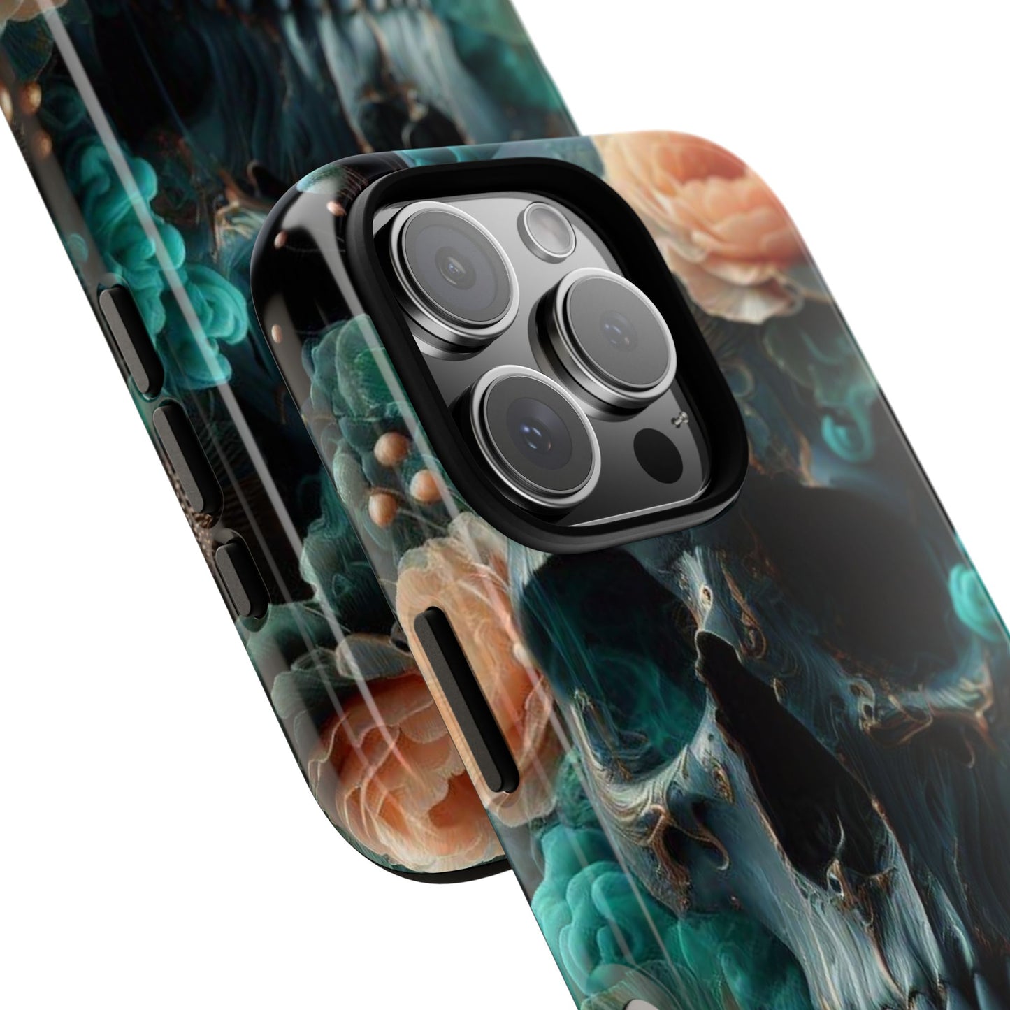 Tough Cases - teal skull