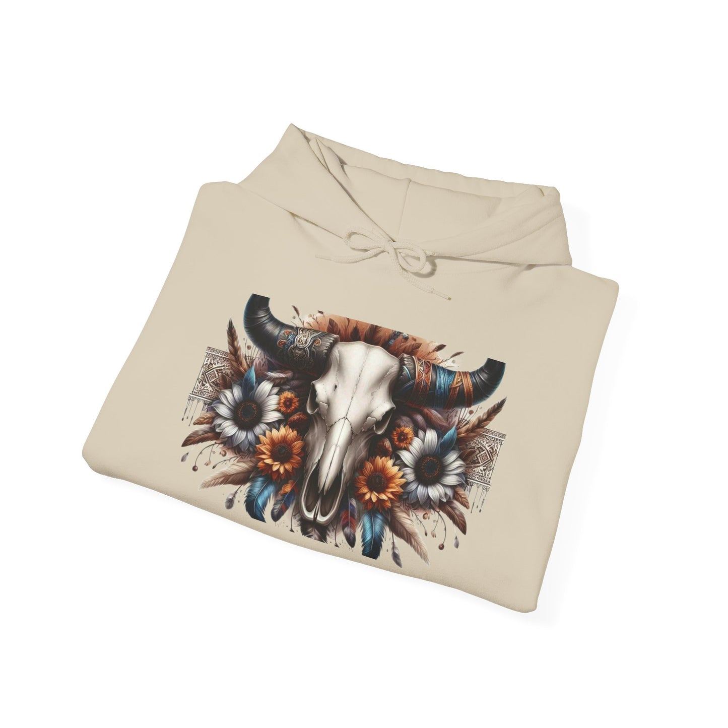 Unisex Heavy Blend™ Hooded Sweatshirt bull skull