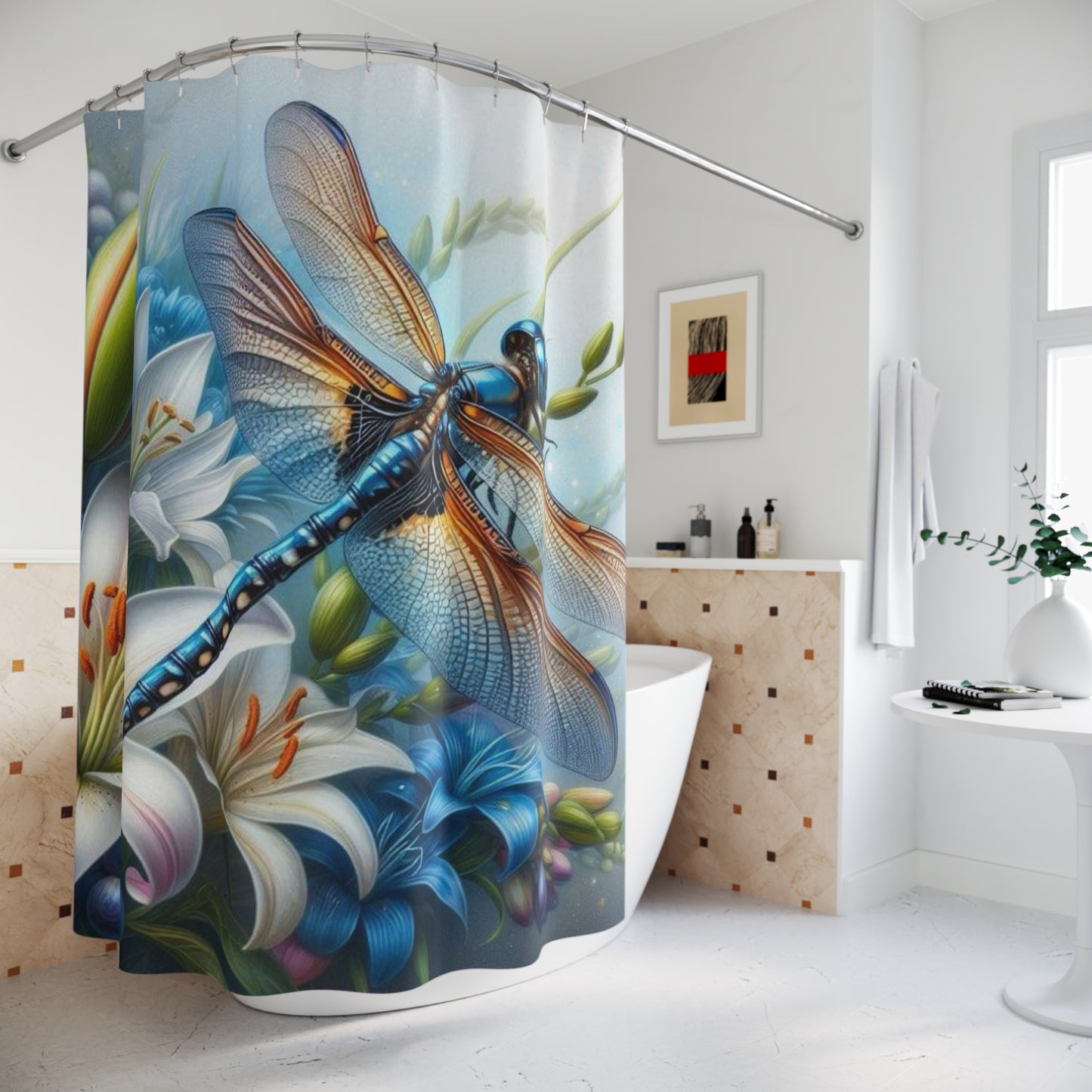 Shower Curtains dragonfly