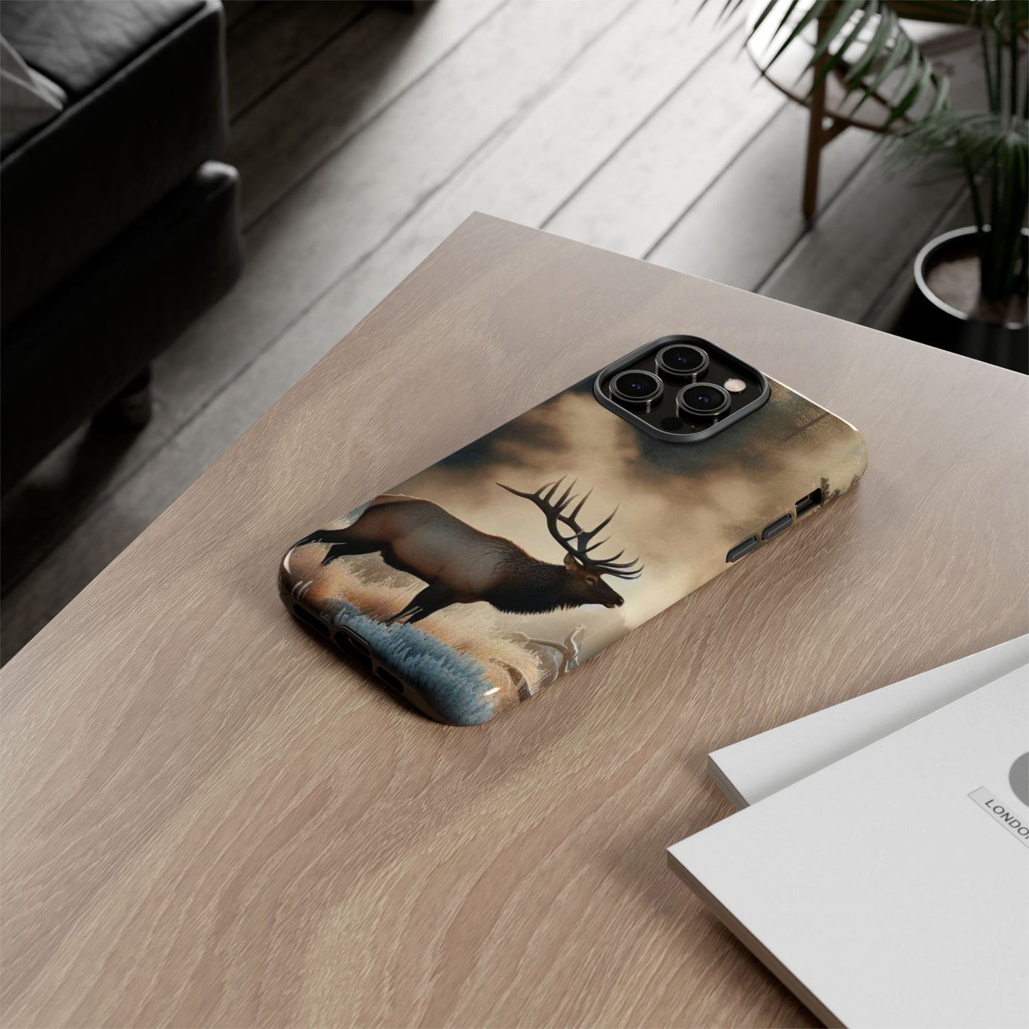 Phone Case - Elk on a Frosty Morning Design