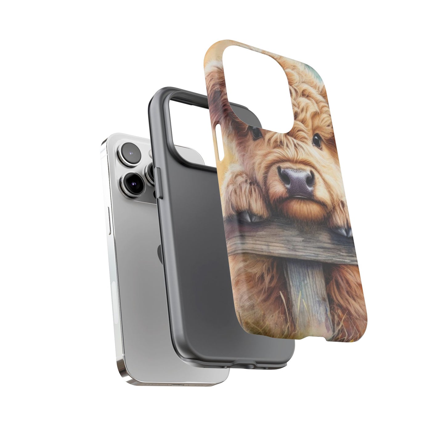 Tough Cases - Cute Highland Cow iPhone Case