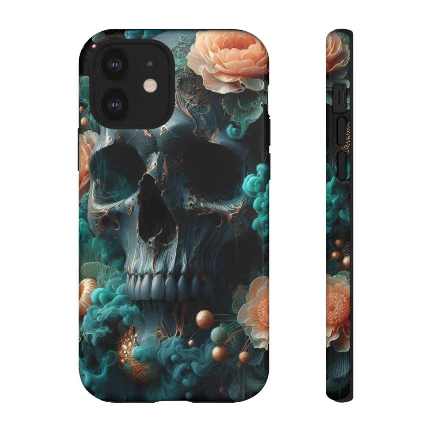 Tough Cases - teal skull