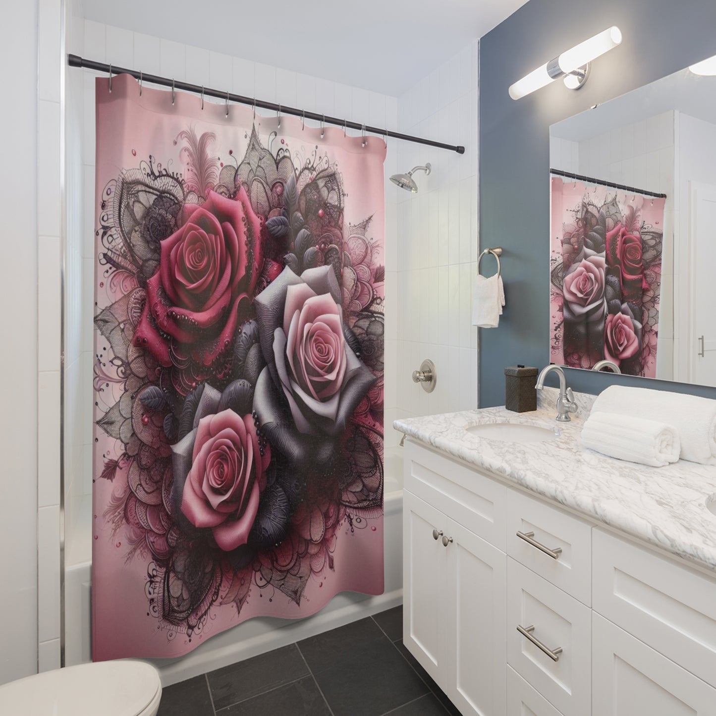 Shower Curtains - Roses