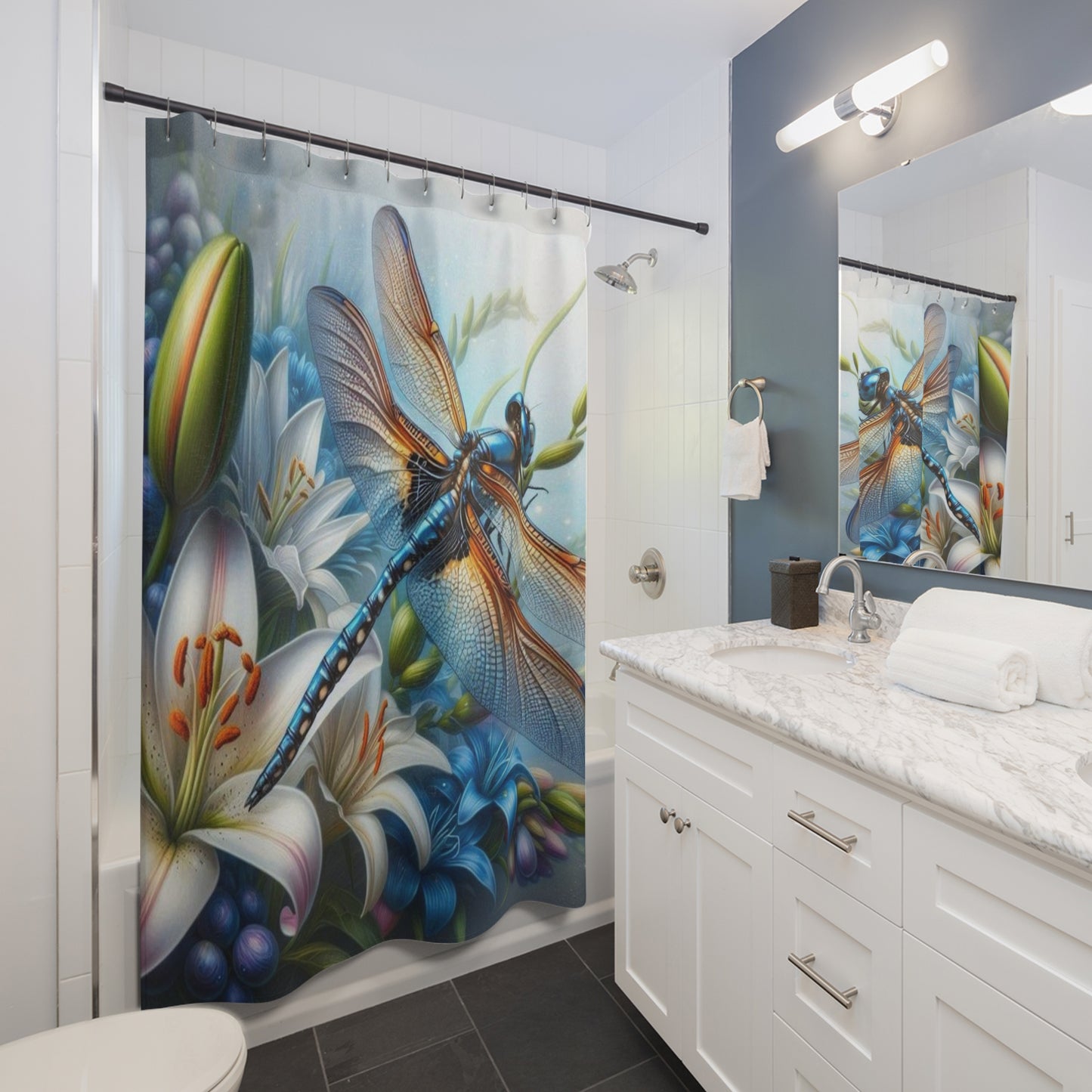 Shower Curtains dragonfly