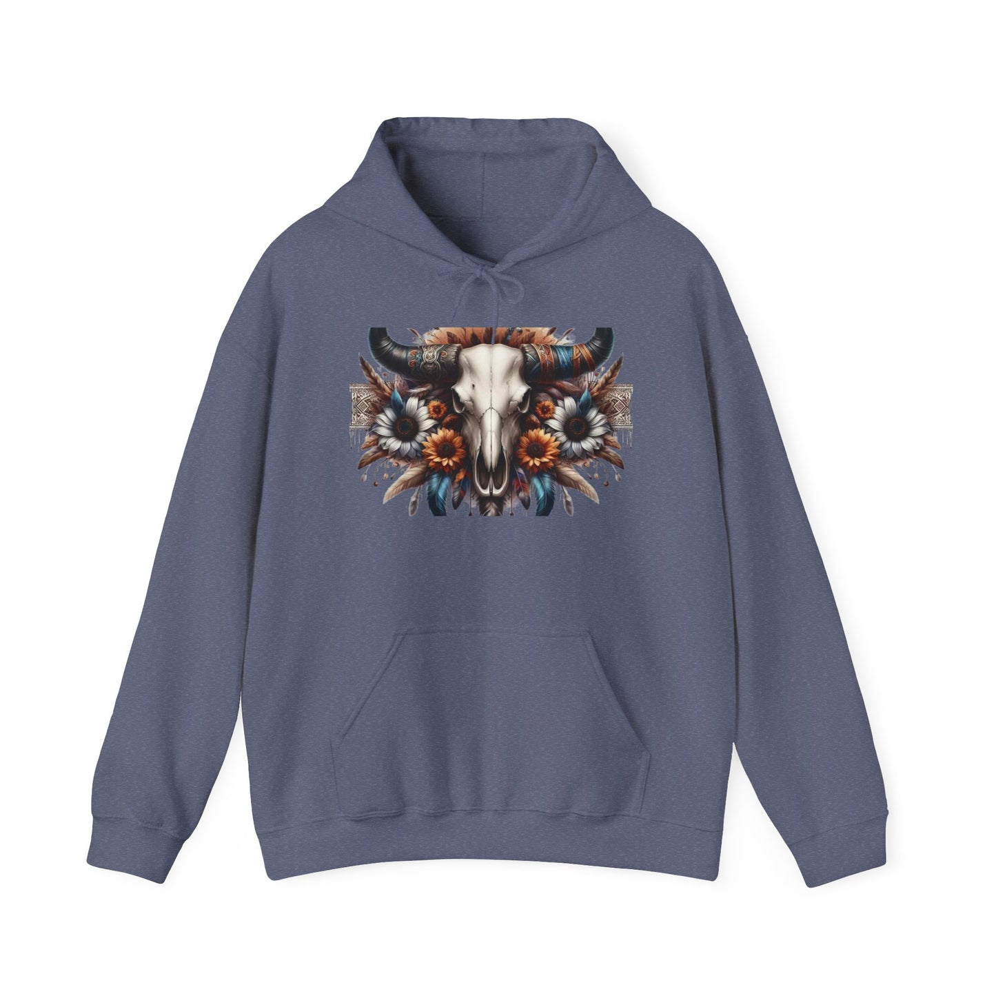 Unisex Heavy Blend™ Hooded Sweatshirt bull skull