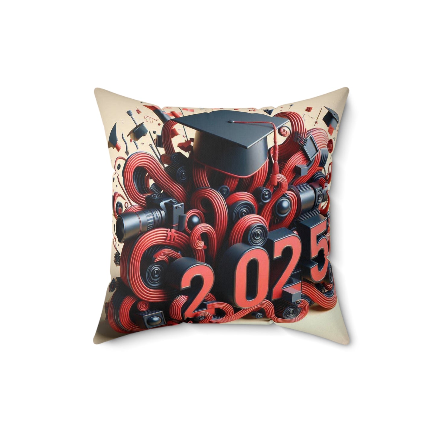 Spun Polyester Square Pillow 2025