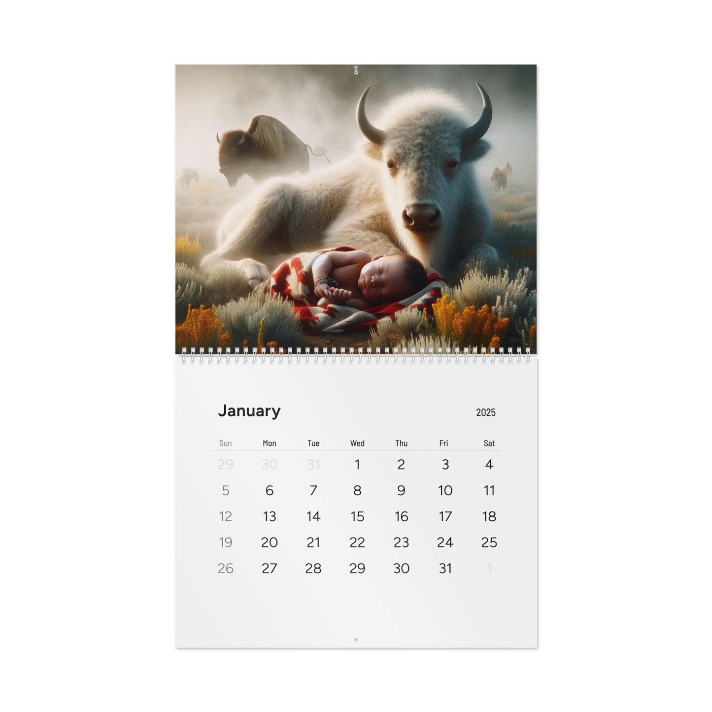 Sacred Time in Life Standard Wall Calendar (2025)